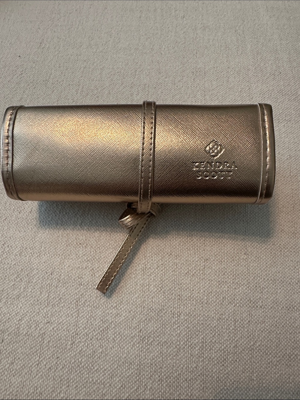 Kendra Scott Metallic Gold Travel Jewelry Roll
